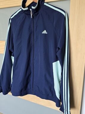 Adidas Navy & Light Blue Track Jacket